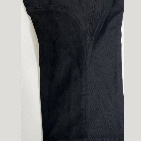 Rachel Zoe Lamb Leather/ Suede Accent Julietta Riding Cropped  Pant - Picture 5 of 5